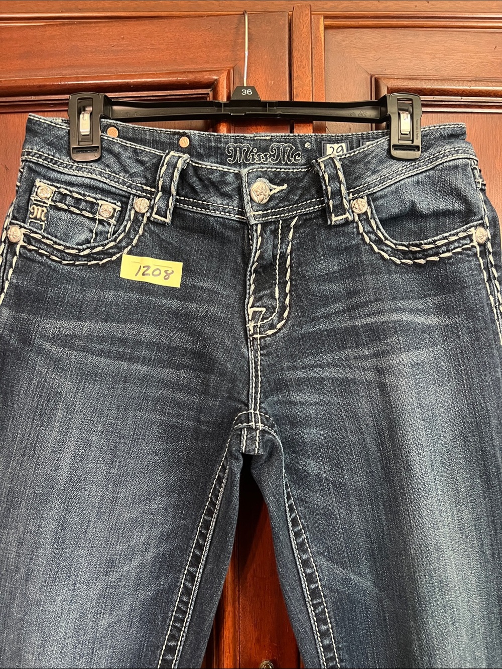 Miss Me Women's Dark Wash Jeans - Blue Size 29